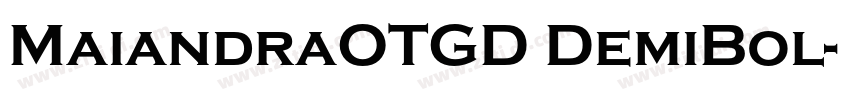 MaiandraOTGD DemiBol字体转换